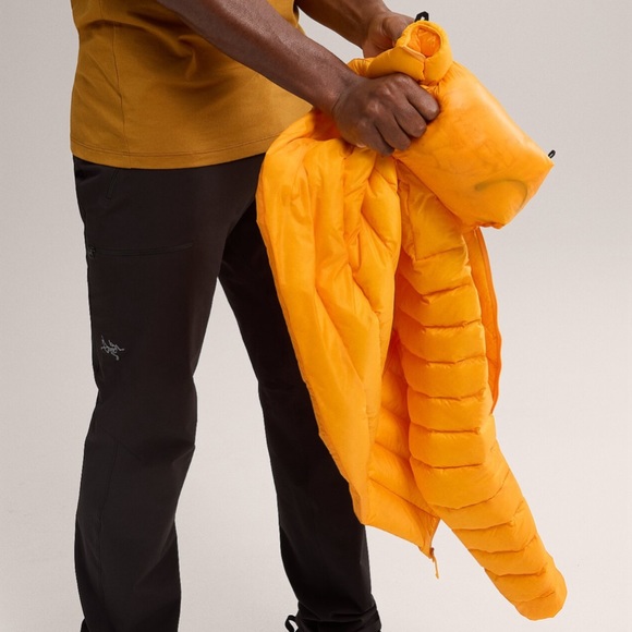 Arc’teryx • Lightweight Cerium Hoodie Size Extra Large Edziza Yellow Orange - Picture 7 of 16